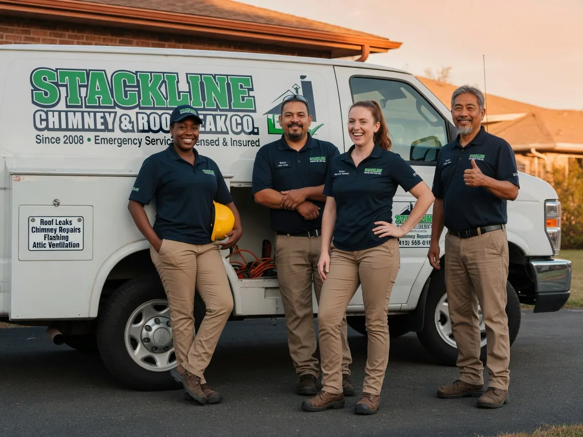 Chimney flashing repair company in Goldston, NC